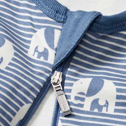 Schlafsack 1 TOG, mit Elefanten-Muster, blau, 70 cm ALANA