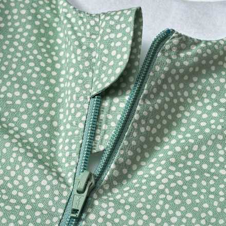 Schlafsack 1 TOG mit Punkte-Muster, grün, 100 cm ALANA