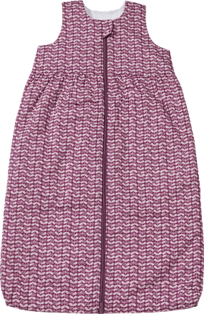 Schlafsack 1,5 TOG, mit Web-Muster, lila, 80 cm ALANA