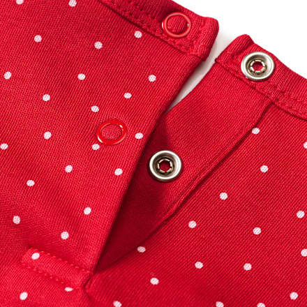 Schlafanzug mit Punkte-Muster, rot, Gr. 74/80 ALANA