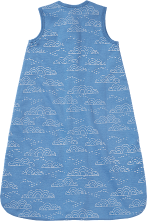 Schlafsack 1 TOG mit Regenbogen-Muster, blau, 80 cm ALANA