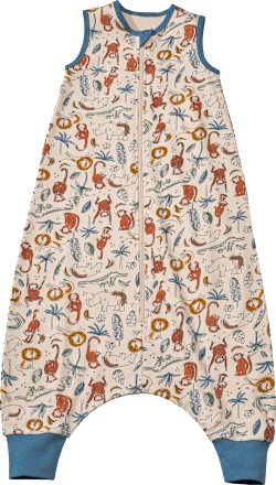 Schlafsack 1 TOG mit Beinen, mit Dschungel-Muster, 110 cm ALANA
