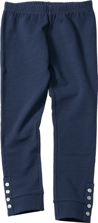 Kinder Leggings, Gr. 110, mit Baumwolle, blau PUSBLU