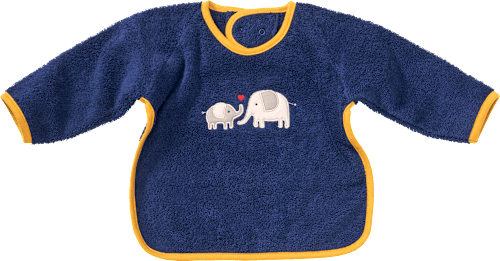 Ärmellätzchen mit Elefanten-Motiv, blau ALANA