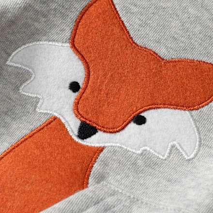 Kinder Sweatshirt, Gr. 116, in Baumwolle, grau PUSBLU