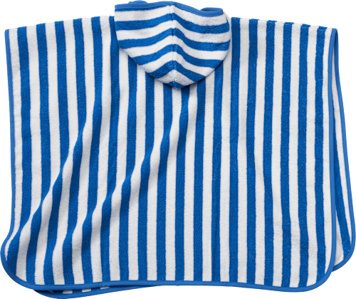 Badeponcho mit Streifen, blau & weiß ALANA