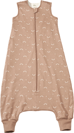 Schlafsack mit Beinen 1 TOG, mit Regenbogen-Muster, beige, 100 cm ALANA
