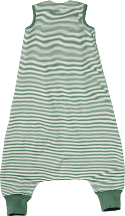 Schlafsack mit Beinen 1,5 TOG, mit Ringeln, grün, 100 cm ALANA
