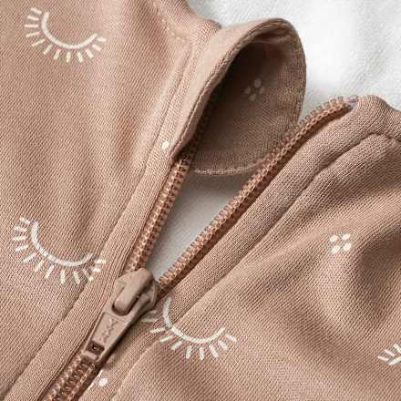 Schlafsack mit Beinen 1 TOG, mit Regenbogen-Muster, beige, 100 cm ALANA