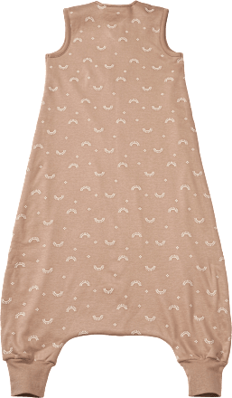 Schlafsack mit Beinen 1 TOG, mit Regenbogen-Muster, beige, 100 cm ALANA