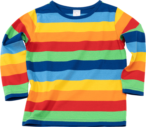 Kinder Langarmshirt, Gr. 122, in Baumwolle, bunt PUSBLU