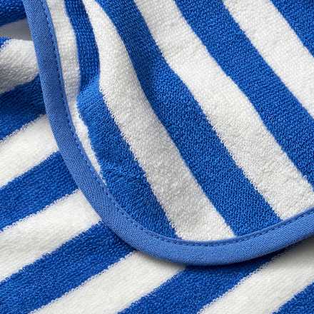 Badeponcho mit Streifen, blau & weiß ALANA