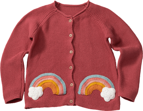 Kinder Jacke, Gr. 122, in Baumwolle, pink PUSBLU