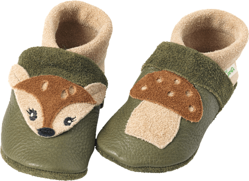 Kinder Lederschuhe, Gr. 22/23, grün, braun ALANA