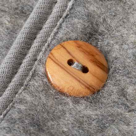 Overall mit Bio-Schurwolle, grau, Gr. 98/104 ALANA