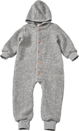 Overall mit Bio-Schurwolle, grau, Gr. 98/104 ALANA