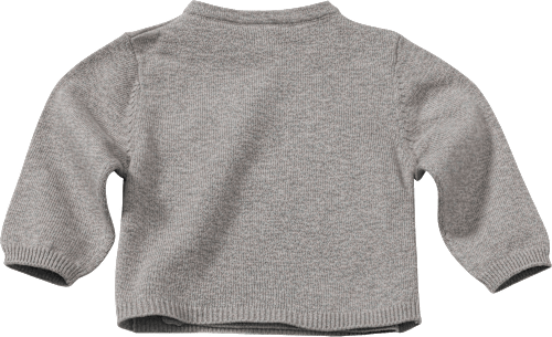 Baby Pullover, Gr. 68, aus Bio-Baumwolle, grau ALANA