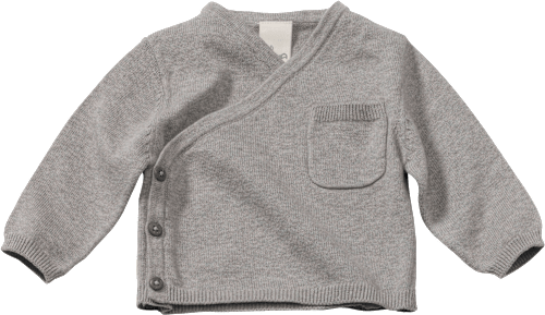 Baby Pullover, Gr. 68, aus Bio-Baumwolle, grau ALANA