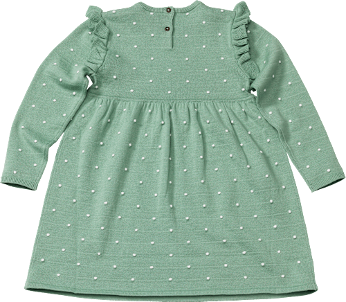 Kinder Kleid, Gr. 116, aus Baumwolle, grün PUSBLU