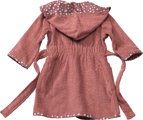 Kinder Bademantel, Gr. 104, aus Bio-Baumwolle, rosa ALANA