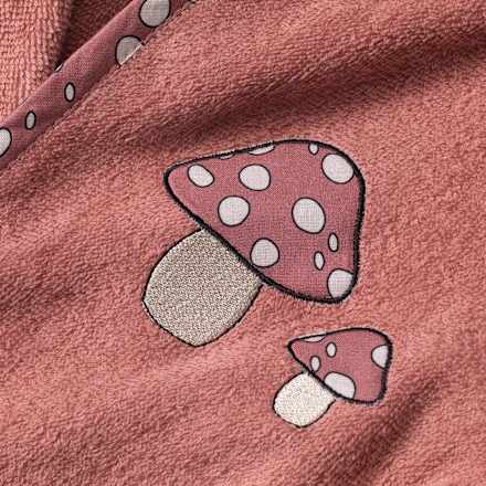 Kinder Bademantel, Gr. 104, aus Bio-Baumwolle, rosa ALANA