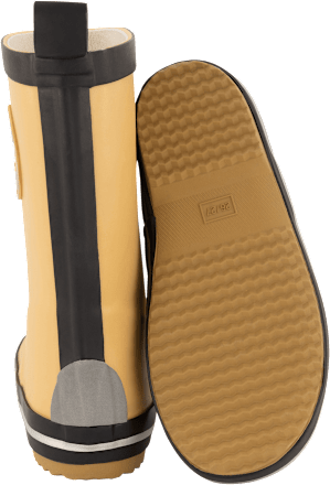 Gummistiefel mit Leopard-Motiv, beige, Gr. 24/25 Mikk-Line