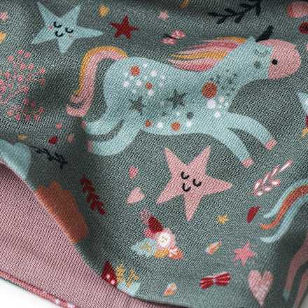 Mütze mit Einhorn-Muster, bunt, Gr. 54/55 ALANA