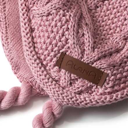 Mütze aus Strick, rosa, Gr. 50/51 ALANA