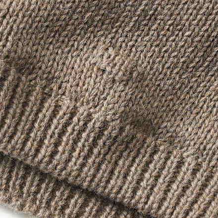 Mütze aus Strick, braun, Gr. 48/49 ALANA