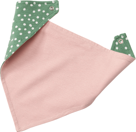 Halstuch zum Wenden, rosa & grün ALANA
