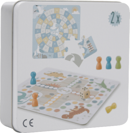 Würfelspielset für unterwegs, ca. 15 x 15 x 5 cm BN+K med