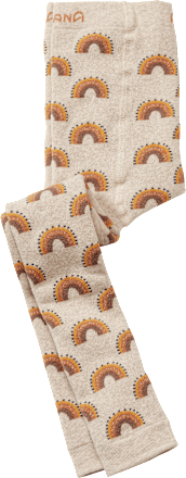 Thermoleggings mit Regenbogen-Muster, beige, Gr. 122/128 ALANA