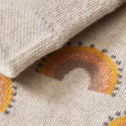 Thermoleggings mit Regenbogen-Muster, beige, Gr. 122/128 ALANA