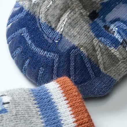 Stoppersocken mit Skateboard-Muster, grau, Gr. 29/30 ALANA