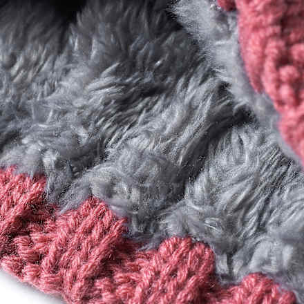 Mütze aus Strick, pink, Gr. 52/53 PUSBLU