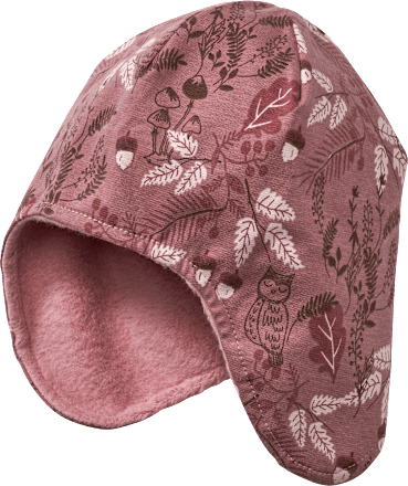 Mütze mit Wald-Muster, rosa, Gr. 50/51 ALANA
