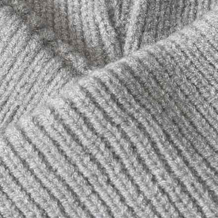 Loop Schal aus Strick, grau PUSBLU