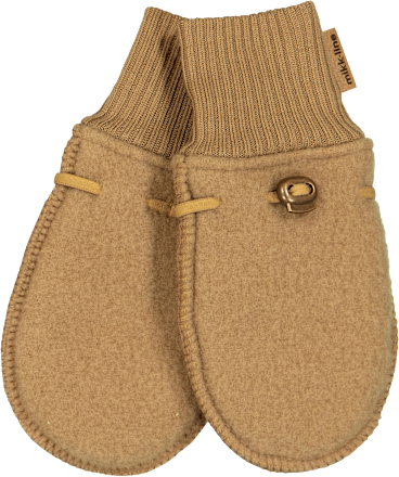 Handschuhe mit Wolle, braun, Gr. 62/68 Mikk-Line