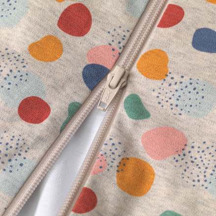 Kinder Schlafsack 2 TOG, 80 cm, mit Bio-Baumwolle, beige ALANA