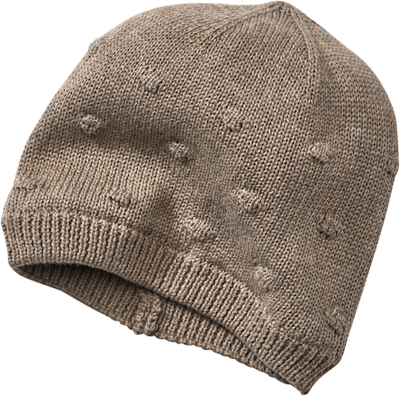 Mütze aus Strick, braun, Gr. 46/47 ALANA