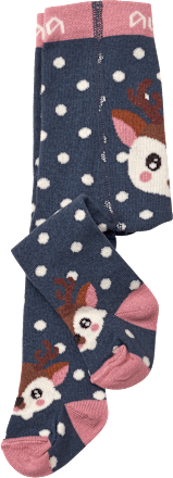 Strumpfhose mit Rentier-Motiv, blau, Gr. 86/92 ALANA