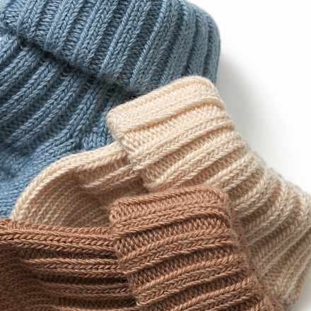 Socken in Ripp-Optik, braun + blau, Gr. 15/16 ALANA