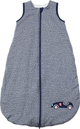 Kinder Schlafsack 2 TOG, 90 cm, mit Bio-Baumwolle, blau ALANA