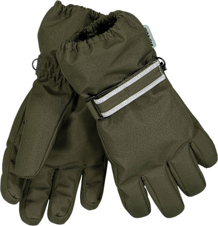 Handschuhe gefüttert, grün, Gr. 98/104 Mikk-Line