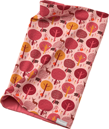 Loop Schal mit Wald-Muster, rosa & pink ALANA