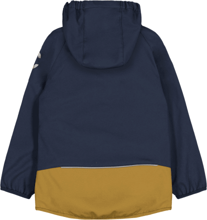 Softshelljacke mit abnehmbarer Kapuze, blau, Gr. 110/116 Mikk-Line