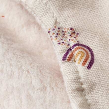 Mütze mit Regenbogen-Muster, beige, Gr. 46/47 ALANA