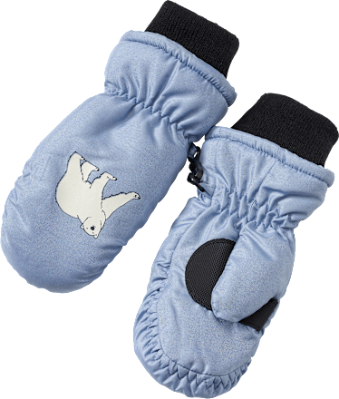 Handschuhe mit Eisbär-Motiv, blau, Gr. 1 PUSBLU