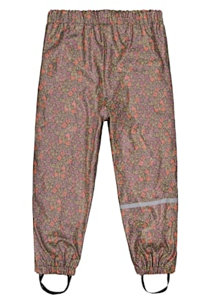 Regenhose gefüttert & mit Blumen-Muster, bunt, Gr. 98/104 Mikk-Line
