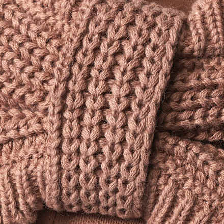 Stirnband aus Strick, Gr. 52/53, braun ALANA